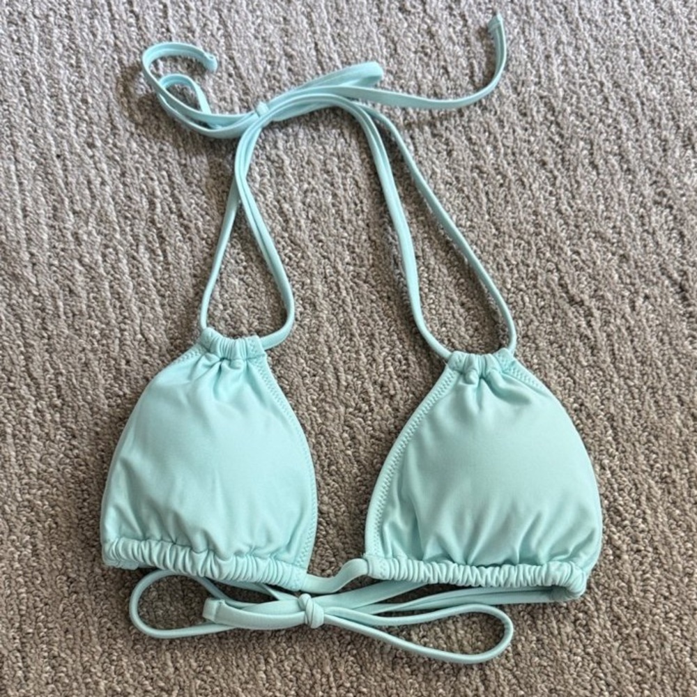 AERIE 🩵 Double String Triangle Bikini Top